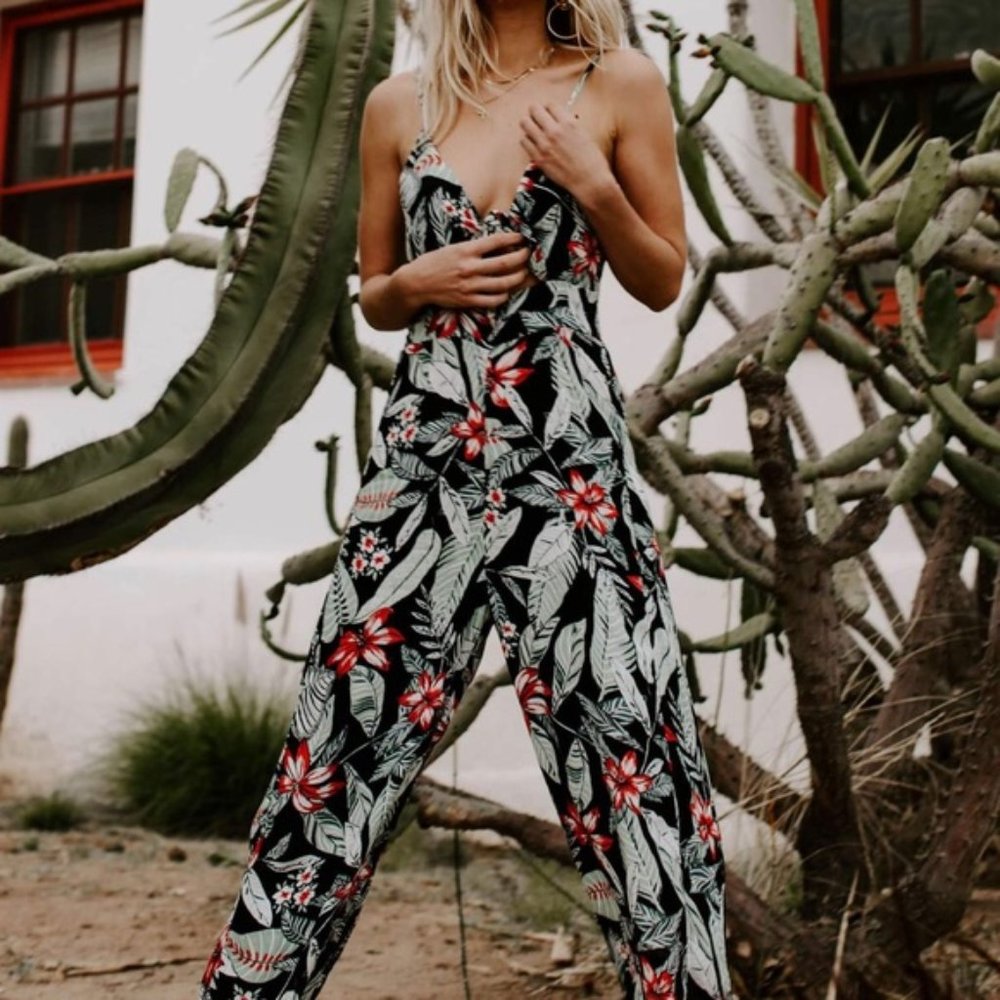 MINKPINK Floral Jumpsuit